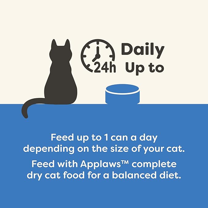 Applaws Natural Wet Cat Food in Broth, Limited Ingredient Canned Wet Cat Food, No Additives, Made with Natural Ingredients, Mackerel & Sardine in Broth (24 x 5.5oz Cans)