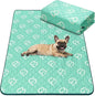 FXW Washable Pee Pads for Dogs, Puppy Pads with Super Absorbent, Specifically Designed for FXW Rollick/Homeplus 24inch 6 Panels Dog Playpen, 63" × 39" Rectangle, Green, 1 Pack