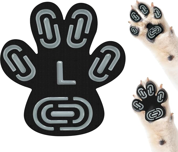 Anti-Slip Dog Paw Protector Pads for Senior Dogs, Dog Paw Adhesive Pads on Hardwood Floor,Senior Pets Essentials with Strong Traction,Puppy Grippers,12 Sets 48 pc L