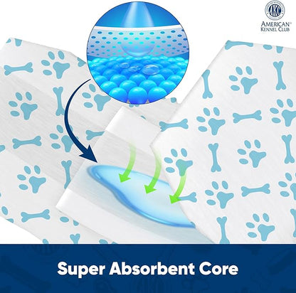 American Kennel Club Male Dog Wrap, Disposable Diapers with Wetness Indicator, Large, 50 Count (Pack of 6)