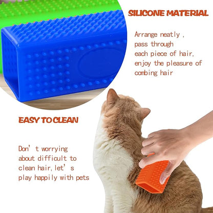 2pcs Pet Dog Cat Hair Remover, Pet Hair Removal Tool, Hollow Cleaner Brush for car，Interior, Furniture, Sofa