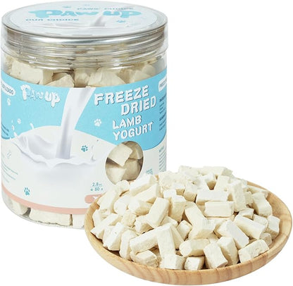 Freeze Dried Sheep Milk Yogurt Flavor, Gentle Sheep Milk Dog Treats for Sensitive Stomachs Puppies, 2.8 oz