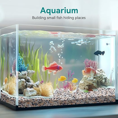 2.5 lbs Small Rocks for Succulents, 1/5 Inch Pebbles for Indoor Plants, Decorative Pea Gravel for Terrarium, Vases, Aquariums, Fish Tank, Drainage Rocks for Potted Plants, Bamboo,Crafts, Cactus