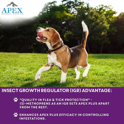 Apex Plus Flea and Tick Prevention for Dogs | Large (45-88 lbs) | 3-Month Supply | Dog Flea and Tick Treatment | 24-Hour Activation, Waterproof, 30-Day Protection