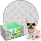 FXW Washable Pee Pads for Dogs, Puppy Pads with Super Absorbent, Specifically Designed for Whelping Box, 36" Round, Khaki, 2 Packs