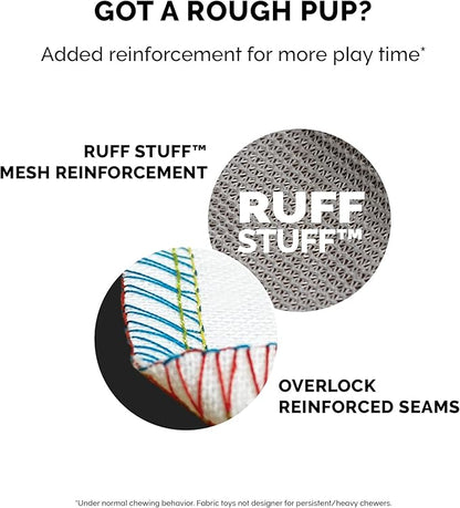 Furhaven Plush Cat Toy w/ Catnip for Indoor Cats, Washable & Durable w/ Refillable Catnip Pocket - Rocket Kicker Plush Toy - White/Blue, One Size