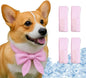 4pcs Cooling Scarf for Pets,Summer Cooling Scarves Keep Cats and Dogs Cool, Reused,Rrecycled,Suitable for Dogs (4pcs-Pink Stripe)