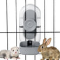 28oz Hanging Automatic Water Dispenser，Rabbit Water Bottle,Bunny Guinea Pig Ferret Water Bowl for Cage,Suitable for Small Animal Puppies(Cage Grid Spacing Over 1.2'') (Gray)