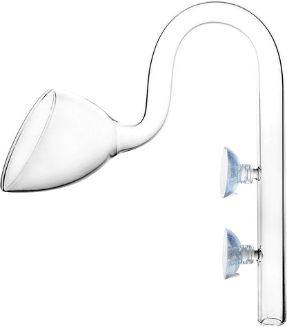 Glass Lily Pipe Outflow for Aquarium Planted Tank (17mm for 16/22mm (5/8" ID) tubing)