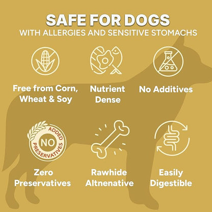 Gaines Family Farmstead Elk Chips for Dogs – 4 oz, Natural Single-Ingredient Dog Treats, High-Protein Rawhide-Free Chews, Healthy Grain-Free Snacks, Made in USA