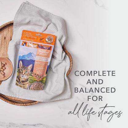 Feline Natural High Protein Dry Cat Food, Freeze-Dried Diet with 98% Meat, Organs & Seafood, No Peas, Grains, or Artificial Additives, Made in New Zealand, Chicken, 11oz