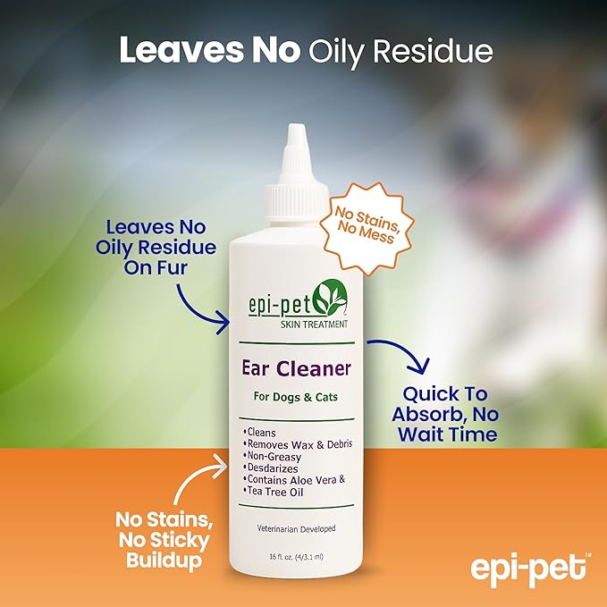 Ear Cleaner for Pets, 16-Ounce (90713)