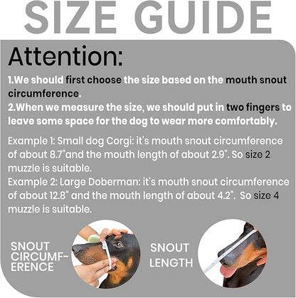 Dog Muzzle, Basket Muzzle for Small Medium Large Dogs, Anti-Biting and Chewing, Lightweight & Sturdy Cage Design, Allows Panting & Drinking, Ideal for Grooming & Training(Black Size M)