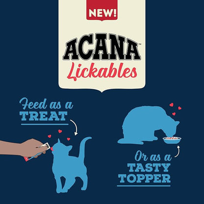ACANA Lickables Cat Treats Chicken & Tuna Recipe .5oz Tubes (5 Count)