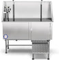 Flying Pig Grooming 62" Stainless Steel Pet Dog Bath Tub with Faucet (Right door/Left Drain), 62 x 27 x 58"