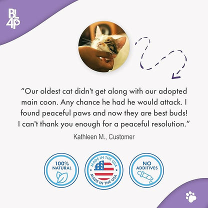 Anti Aggression for Cats Calming Remedy, A Natural Diffuser and Cat Calming Aid for Stress, Spiteful Spraying, Scratching & Territorial Behavior, Non-Drowsy, 400 Odorless, Tasteless Pills