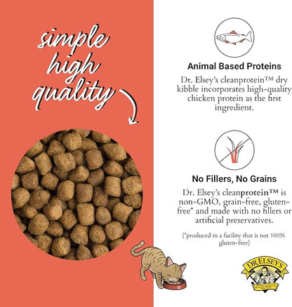 Dr. Elsey's Cleanprotein Salmon Formula Dry Cat Food, 6.6 Lb
