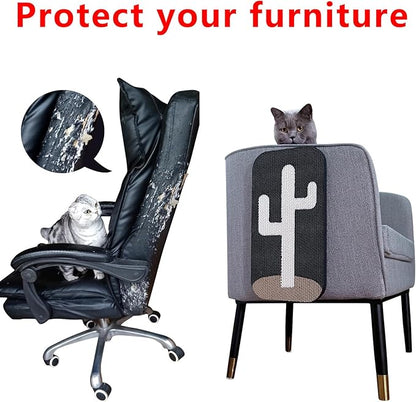 4 Pcs Cat Scratcher Wall Mounted Scratch Pad +Cat Scratcher Box Door Cat Nail File Scratcher for Wall Modern Cute Cardboard Vertical Cat Scratching Post, Furniture Protector