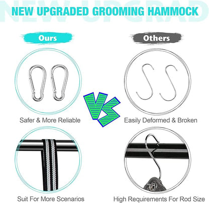 Dog&Cat Grooming Hammock - Pet Harness for Grooming Nail Trimming (XS 15lb), Dog Sling for Nail Clipping, Dog Hanging Holder for Cutting Nail with Nail Clippers