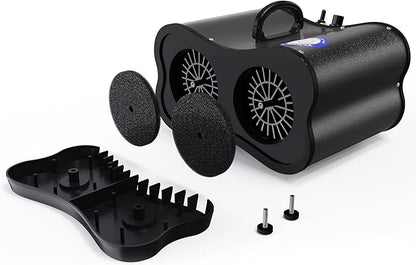 Flying Pig Double Motor High Performance Dog Pet Grooming Dryer (Black)