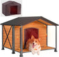 Aivituvin Large Dog House Outdoor Insulated Dog Kennel with Insulated Liner for Winter