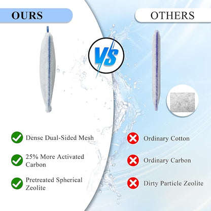 16 Pack Small Filter Cartridge Compatible with Aqueon, Aquarium Fish Tank Filter Cartridges Replacement for QuietFlow E Internal Power Filter Size 10 and Minibow Aquarium Filters Size 1/2.5/5 Gallon