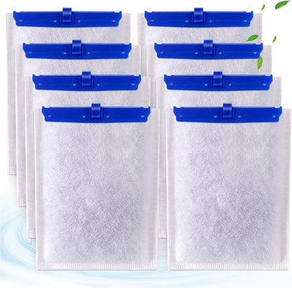 8-Pack Large Replacement Filter Cartridges Compatible with Tetra Whisper Bio-Bag Filters Large Aquarium Filter Cartridges for Whisper 20i/40i IQ20/30/45/60 PF20/30/40/60 Power Filters