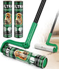 10" Large Lint Roller for Pet Hair Extra Sticky, Long Handle Floor Sticky Rollers with Big Lint Roller Refills for Cleaning Carpets, Cars, Furniture,Clothing, and Pet Hair,Green