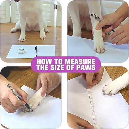 EXPAWLORER Anti Slip Dog Socks to Prevent Licking Paws, Dog Shoes for Hot Pavement, Dog Booties for Small Medium Large Senior Dogs, Traction Control Dog Boots & Paw Protectors for Hardwood Floors