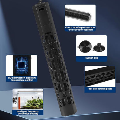 800w Aquarium Heater, Submersible Fish Tank Heater,Intelligent Frequency Conversion with Over-Temperature Protection and Automatic Power-Off When Leaving Water for