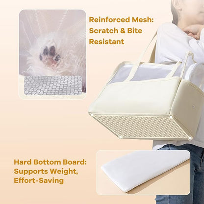 Dog Purse Carrier for Small Dogs Cat Kitty Puppy Rabbit Bunny Dog Cat Bag Carrier for Animals up to 22lbs Soft Sided, Collapsible Pet Carrier Sling for Outing Travel Vet-Sky Blue