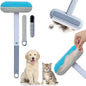 4 in 1 Multifunctional Reusable Pet Hair Remover Brush,Dog & Cat Hair Remover Tool for Couch,Bedding & Carpet,Washable Fur Remover with Dual-Sided Cleaning Brush