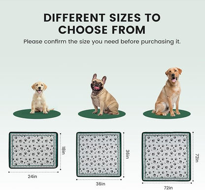 Gardner Pet Washable Dog Pee Pads, 36'' x 36'' Non Slip Dog Mats with Great Urine Absorption, Reusable Puppy Pee Pads for Potty Training - 2 Pack