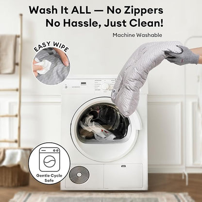 FUNNY FUZZY 2 in 1 Dog Bed Crate Pad Mat, Washable Reversible Floor Pet Mats,Fluffy Kennel Pad for Small Large Sized Dog,Indoor Cats,Sleeping Mattress, 23.6" × 17.9", Light Grey