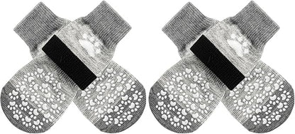 EXPAWLORER Anti Slip Dog Socks to Prevent Licking Paws, Dog Shoes for Hot Pavement, Dog Booties for Small Medium Large Senior Dogs, Traction Control Dog Boots & Paw Protectors for Hardwood Floors