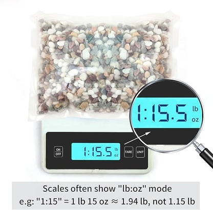 2 lbs Natural Mixed Color Pea Gravel Pebbles, 3/8 inch Decorative Rocks for Succulents, Pebbles for Indoor Plants, Vases, Aquarium Gravel, Top Dressing, Outdoor Decorative Stones