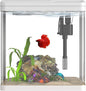 2 Gallon Glass Betta Fish Tank，Small Fish Tank with Filter and Light,Self-Cleaning Fish Tank.