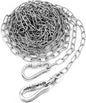 25ft Dog Chains for Outside - Heavy Duty Tie Out Chain Leash Great for Small to Large Dogs Up to 200Lbs - Chew Proof Long Chain for Yard Camping or Travel