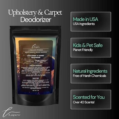 A Million Wishes Carpet Freshener Powder: Powerful Odor Eliminator for Home, Upholstery Deodorizer, Carpet Deodorizer, Pet Urine, Cat Litter Box - A Million Wishes Fragrance.