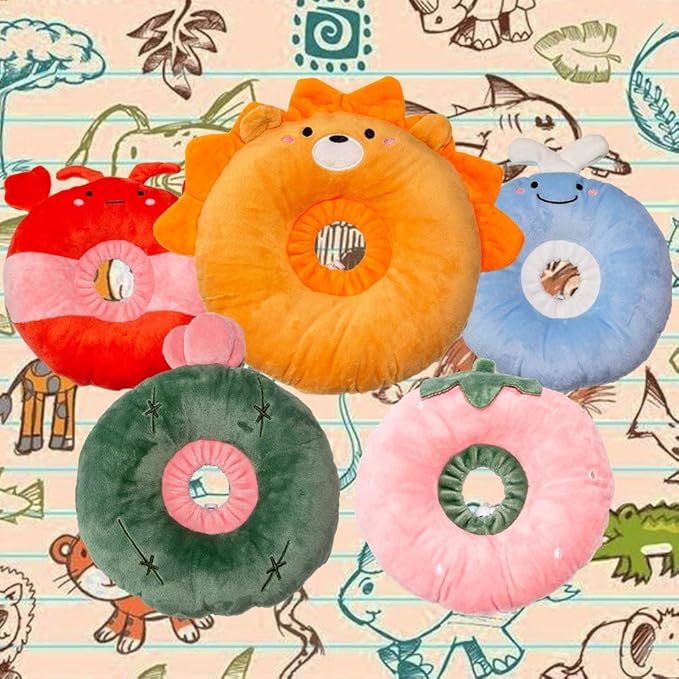 Adjustable Cat Recovery Collar Soft,Cute Pet E-Collar Neck Cone After Surgery Wound Healing Protective Cone Fit for Kitties, Small Dogs(ELC05-frog-s)