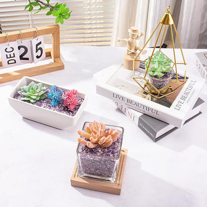 Amethyst Crushed Stone Natural Tumbled Healing Crystal Chips Bulk, 0.88 Lb Crushed Crystal Quartz Irregular Shaped for Decorative Fish Tank Vase Fillers Aquarium Gravel Rocks