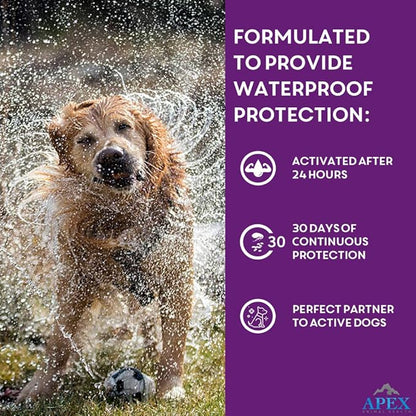 Apex Plus Flea and Tick Prevention for Dogs | Large (45-88 lbs) | 6-Month Supply | Dog Flea and Tick Treatment | 24-Hour Activation, Waterproof, 30-Day Protection