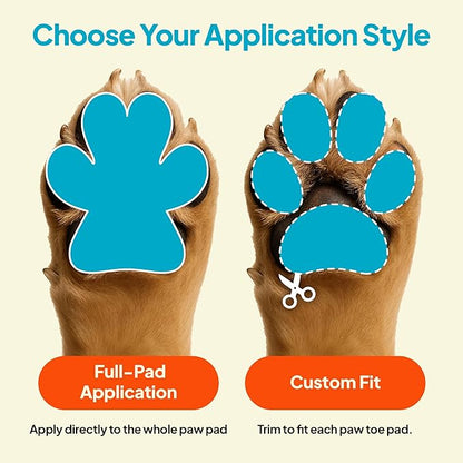 Anti-Slip Paw Grips – Non-Slip Dog Paw Traction Pads for Senior & Injured Dogs, Prevents Slipping on Hardwood & Tile Floors, Strong Adhesive, 24 Pcs (Sizes S-XXL)