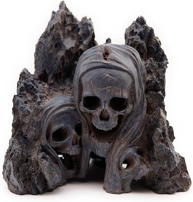 Fish Tank Decor Rocks.Aquarium Decoration Model.Easy and Quick Solution for Aquascaping.(Skull Canyon)