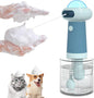 Dog Shampoo Dispenser, UFO Dog Shampoo Sprayer, Electric Foaming Shampoo Dispenser for Dog and Cat Washing, for Bathtub, Kitchen Sink, Bathroom Cleaning, Blue