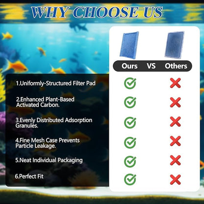 Aquarium Filter Cartridge for Fish Tank: 10-Pack for Rite-Size C & EZ-Change #3 Replacement Cartridge Compatible with Marineland Penguin PRO 275/375 & Original 200/350 & Aqua-Tech Filter 20-40/30-60