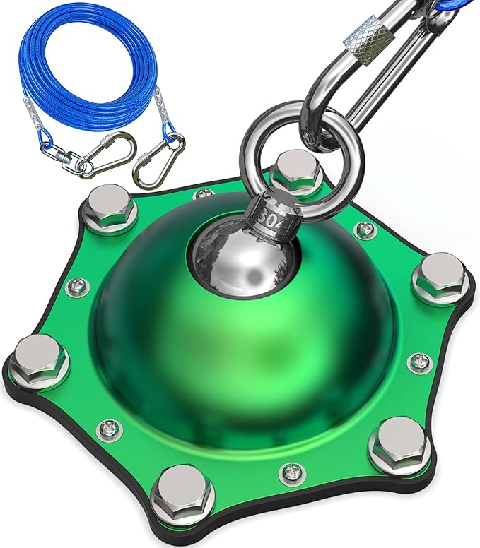 Dog Tie Out Cable and Stake for Yard,(up to 200lbs) 360°Swivel Run Anchors- No Tangle,with 30FT Heavy Duty Tie Out Cable for Dogs,Dog Runner for Yard,Ideal for Outdoor Camping