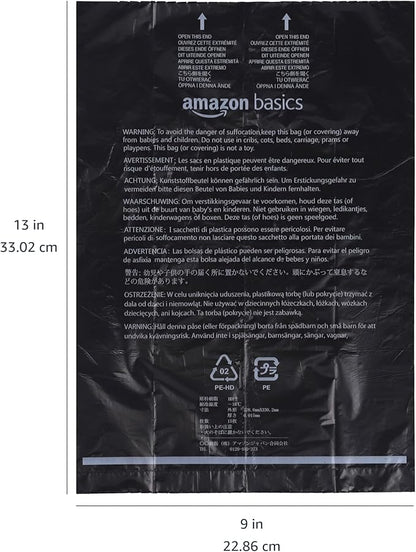 Amazon Basics Dog Poop Bags with Dispenser, 300 Count, Enhanced for Guaranteed Leakproof, Unscented, Includes Leash Clip