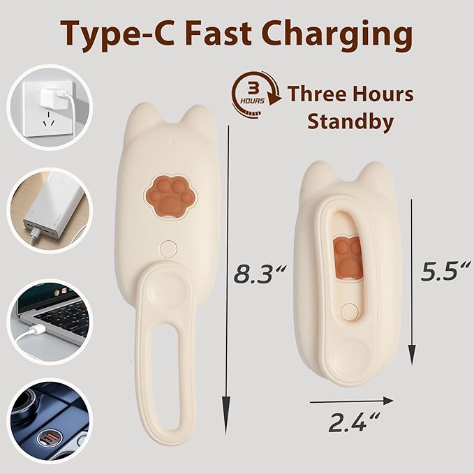 4 in 1 Cat Steam Brush Rechargeable Anti-Static Pet Spray Hair Removal Comb for Shedding and Grooming Multi-functional Pet Massage Brushes for Cats Dogs Small Animals