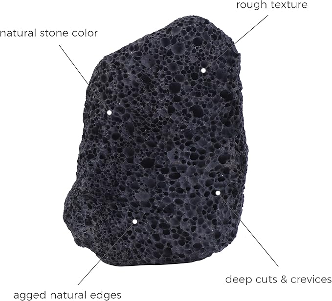 2-6 Inches Large Natural Black Lava Rock 4 PCS Aquarium Rocks for Aquascaping, Aquarium Landscaping, Terrariums, Fish Tank Decoration, Vivariums, Paludarium, Reptile and Amphibian Enclosures